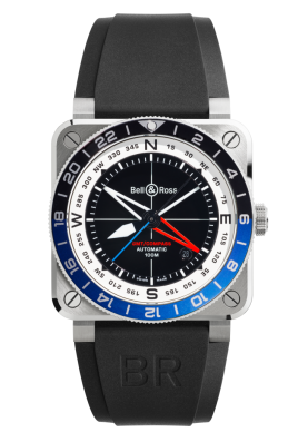 Bell & Ross BR-03 GMT Compass 42 mm BR0393-COM-ST/SRB